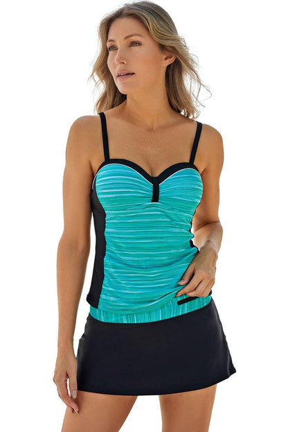 Ruched Tankini & Skirted Swimsuit